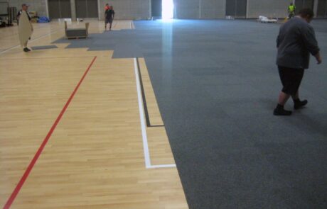 Aotea College gym floor is protected by SmartSquare