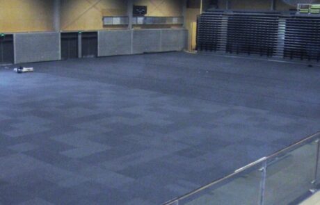 Aotea College gym floor protected by SmartSquare