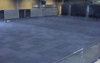 Floor protection of a school gym floor