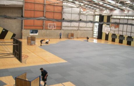 Whangaparaoa College floor protection by SmartSquare